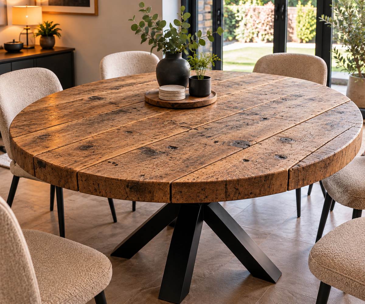 Rustic Round Table