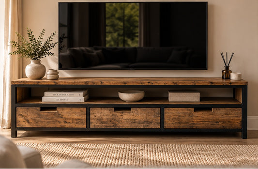 Bespoke Reclaimed Wood TV Unit