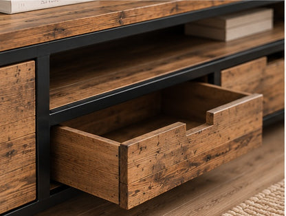Bespoke Reclaimed Wood TV Unit