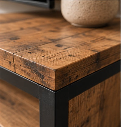 Bespoke Reclaimed Wood TV Unit