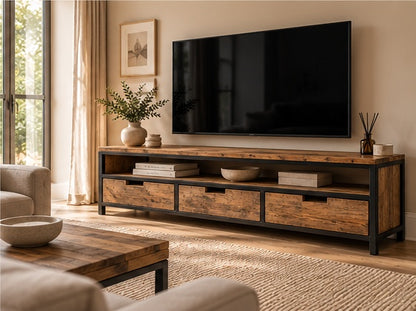 Bespoke Reclaimed Wood TV Unit