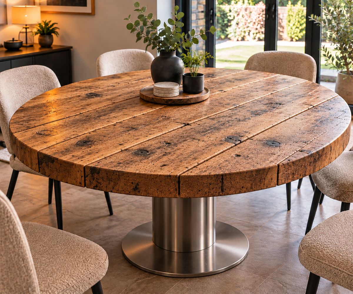 Rustic Round Table