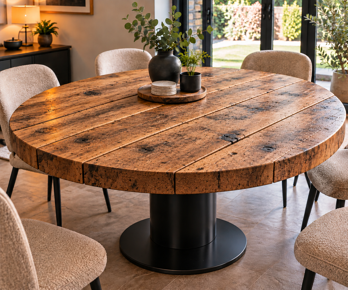 Rustic Round Table
