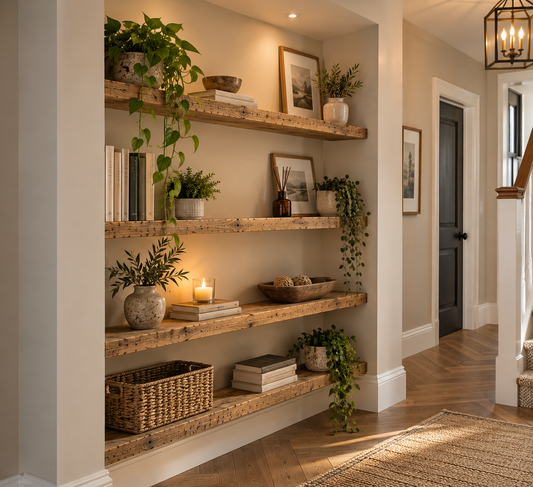 Bespoke Reclaimed Wood Shelving
