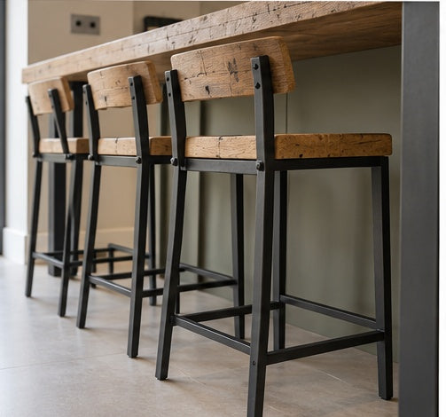Bespoke Reclaimed Wood Breakfast Bar